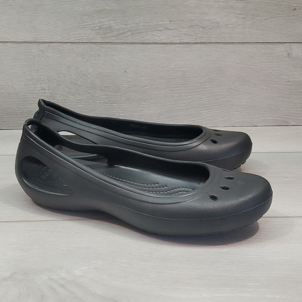 Crocs Women Kadee Comfort Rubber Loafer Flats shoes sz 10 - Picture 2 of 11